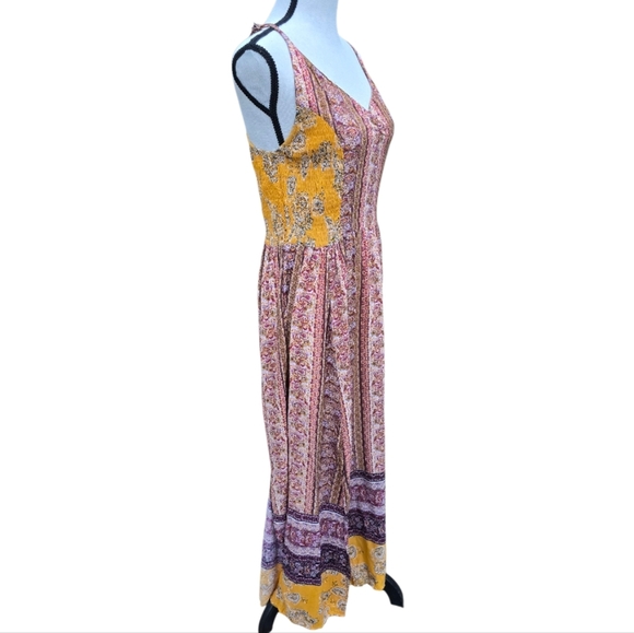 ​✨ Angie Multicolor Floral Boho Maxi Dress, Size Large (L) ✨ - Picture 3 of 9
